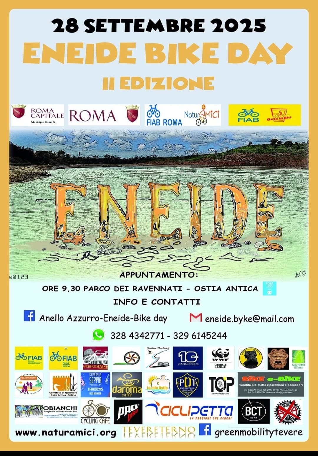 Pedala, che Enea ti guarda (e magari sorride)